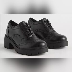 2/$55 Torrid Oxford with Lug Sole Black Shoes Size 7 Brand New